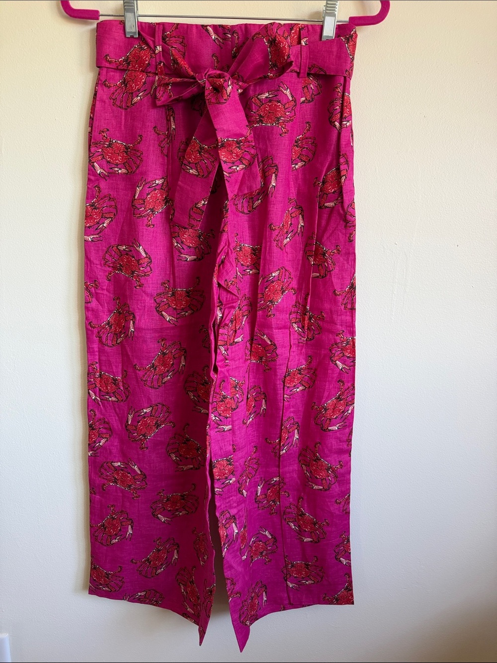 NWT - J. Crew Fuchsia Pants with Crab Print 🦀